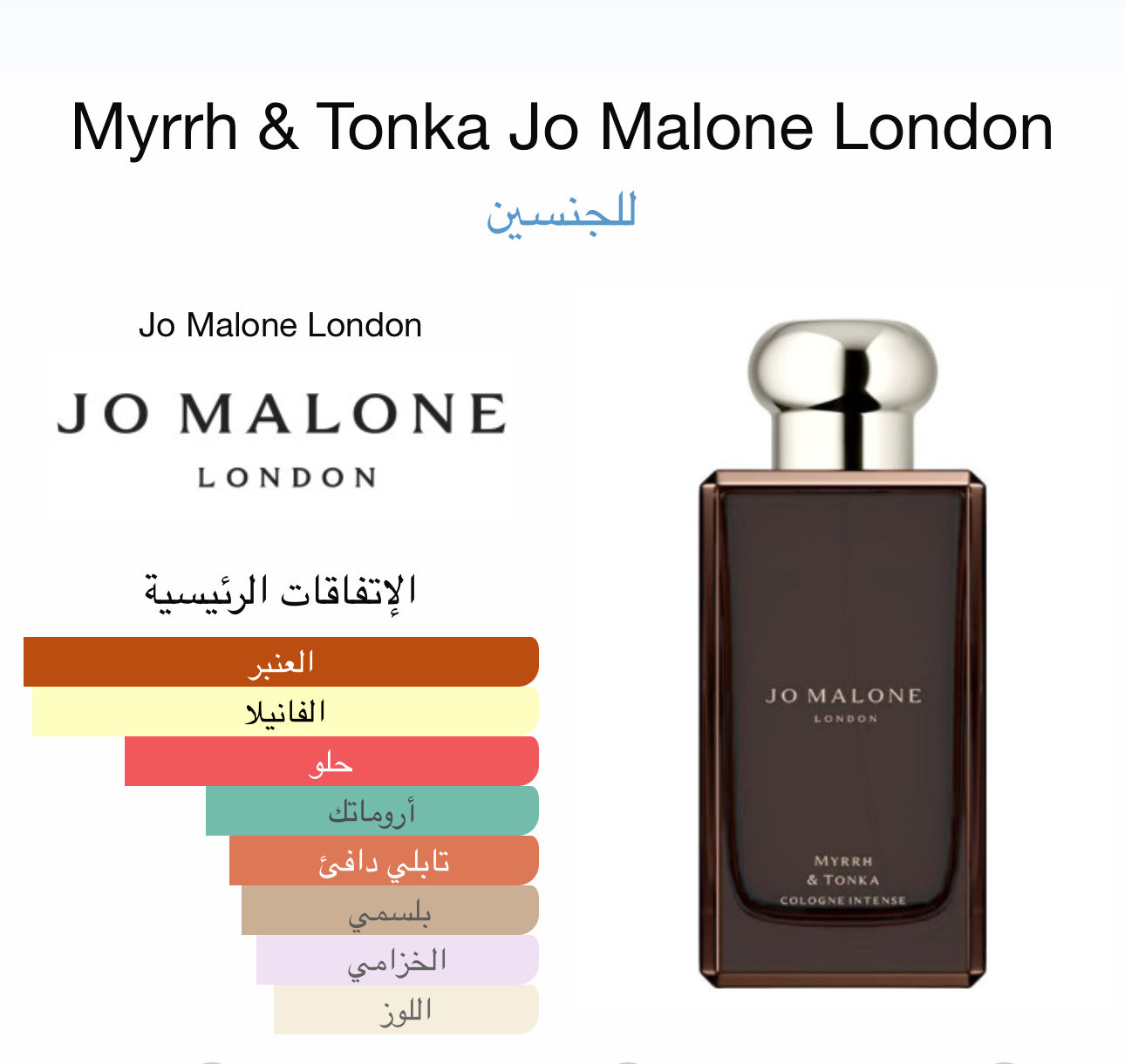 عطر جو مالون لندن لكلا الجنسين 100مل